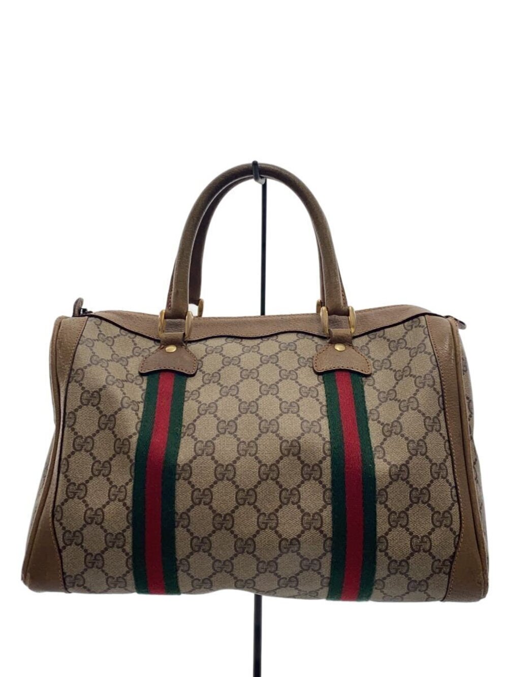 Gucci Boston Bag GG Plus Sherry Brown All over